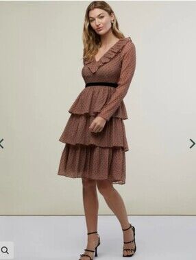 NWT Rachel Parcell Tiered Midi Dress